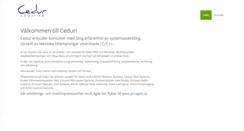 Desktop Screenshot of cedur.se