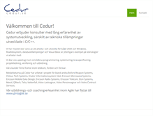 Tablet Screenshot of cedur.se